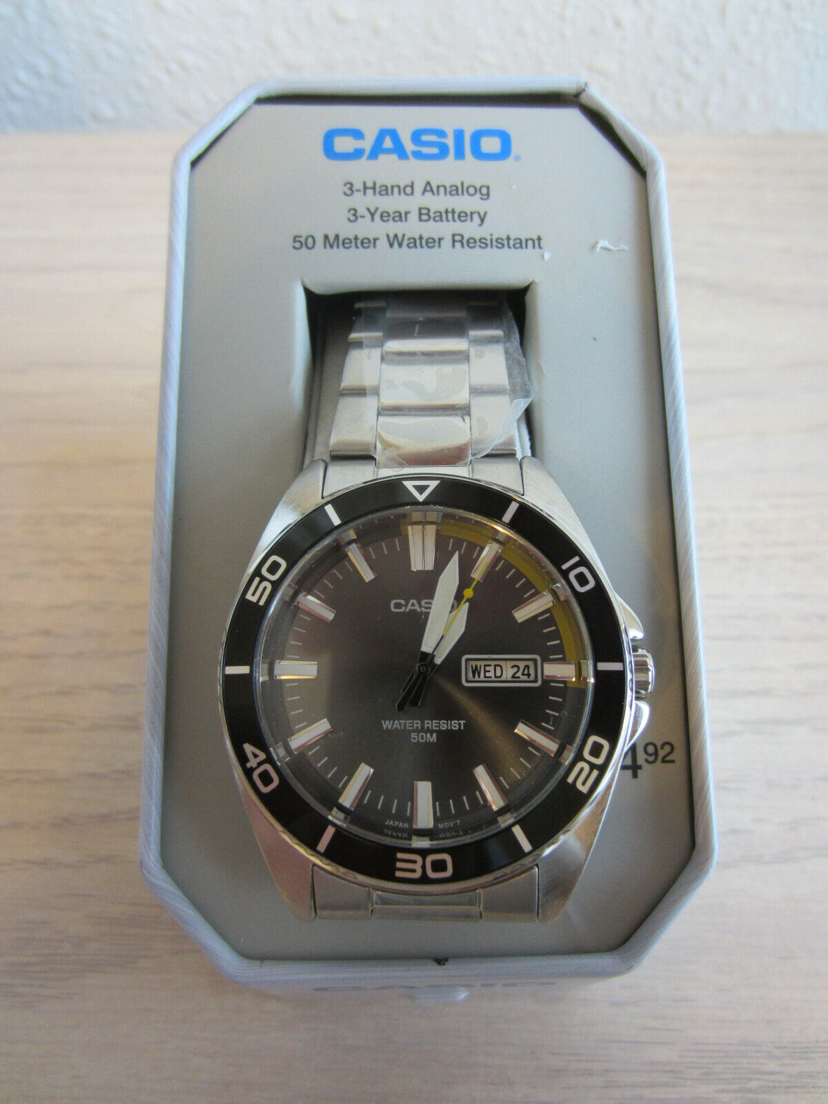 Casio #5339 Analog(MAK) Watch w/Day 