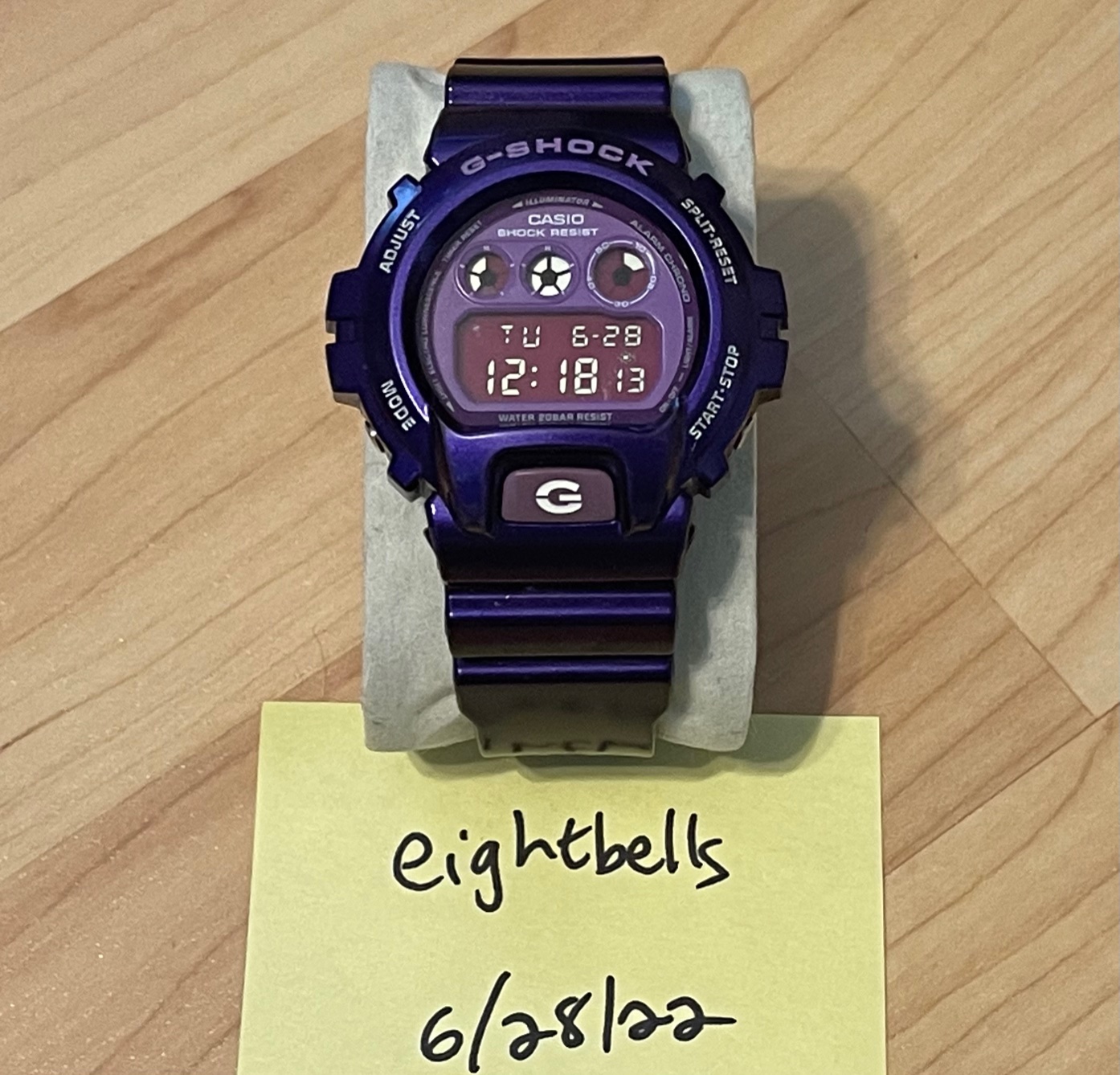 Casio buy G-Shock DW6900CC Crazy Colors Metallic Purple Digital Watch DW-6900