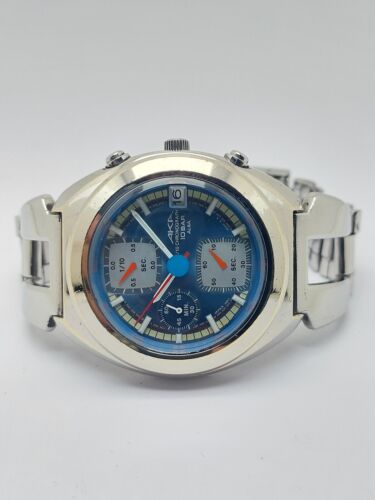 Seiko V657-6030 Alba AKA Chrono Blue Quartz Men's Watch Japan