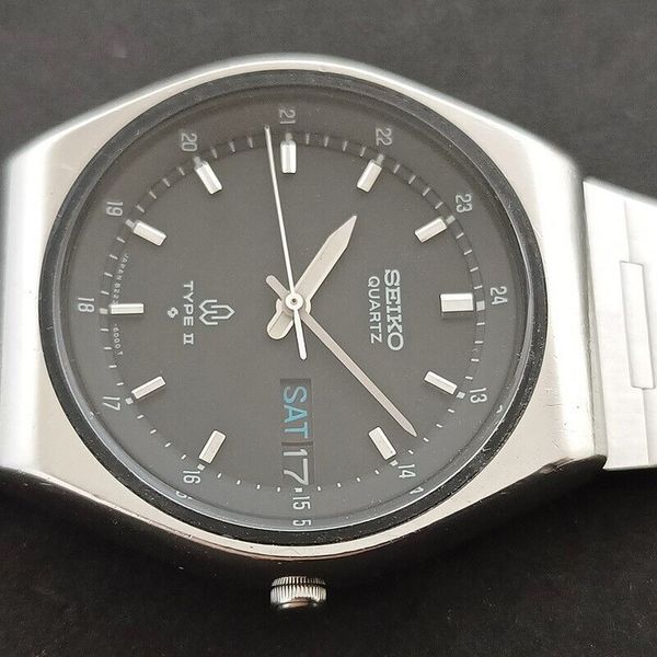 SEIKO Type II 8223-6000 ブラック シルバー\" Seiko Type II 8223-6000 QFR058 (Sold)