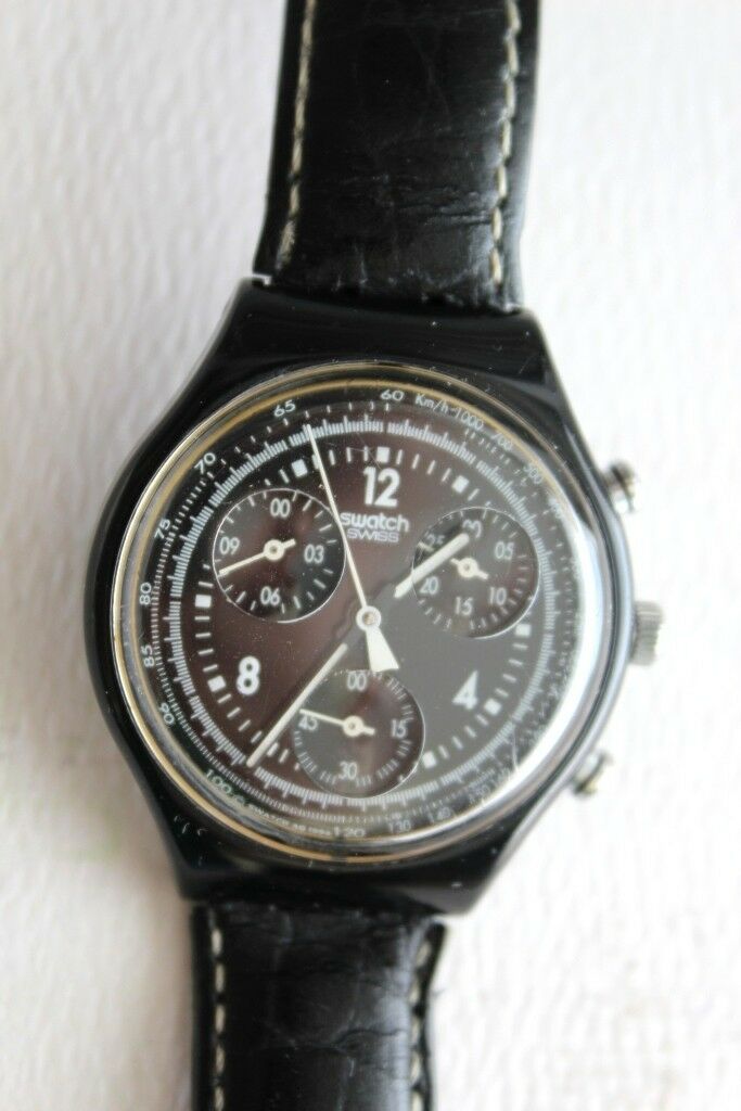 Vintage Swiss Swatch AG 1994 Chronograph 22 Jewels Quartz