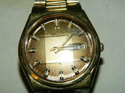 VINTAGE SEIKO 6309 8049 AUTOMATIC GOLD TONE MEN S WRISTWATCH