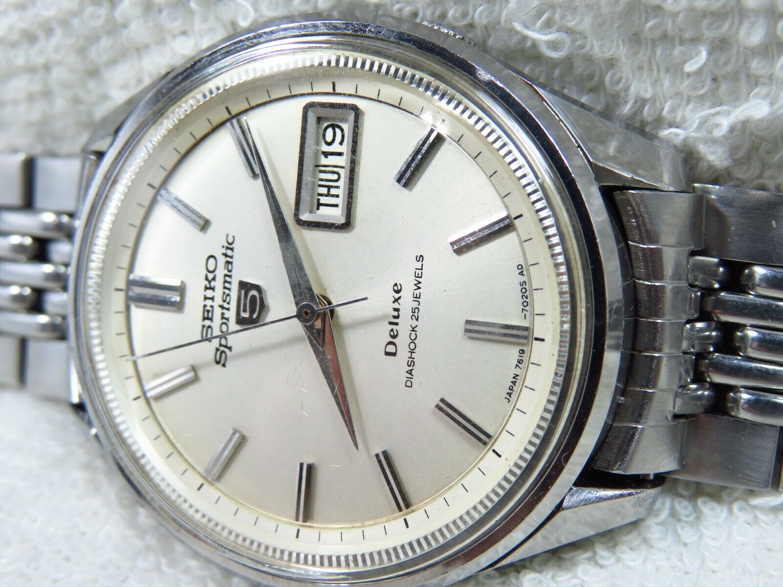 Vintage 1966 Seiko Sportsmatic 5 Deluxe watch [ 7619 - 7010 