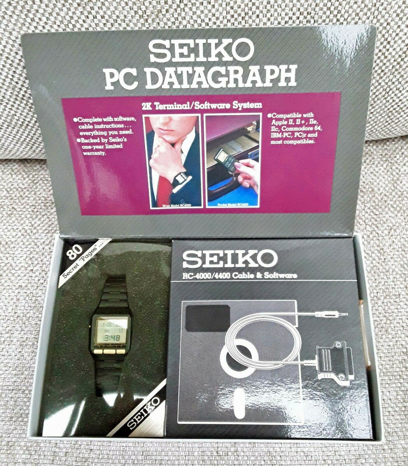 激レア！！ 　SEIKO RC-4000　 腕コンピ！ SEIKO RC-4000 PC DATAGRAPH NEW IN BOX, NEVER USED, WATCH