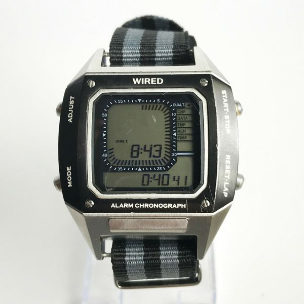 Seiko WIRED x BEAMS Solidity Watch silver digital W865 AGAM401 DigiBorg  G757 | WatchCharts