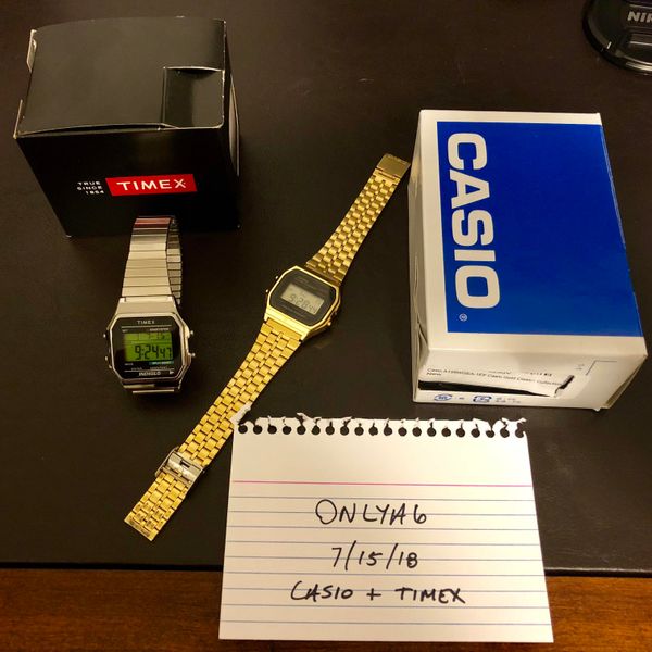 [WTS] Pair of Casio and Timex ‘Classic’ Digital Watches | WatchCharts