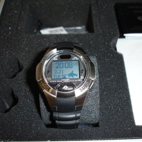 Citizen Cyber Aqualand Nx Promaster Dive Computer Watch