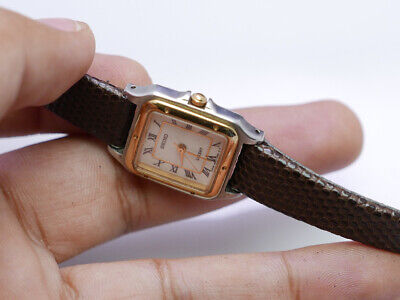 Seiko Lucent 4N21 5210 Roman Numeric Dial Quartz Watch Japan