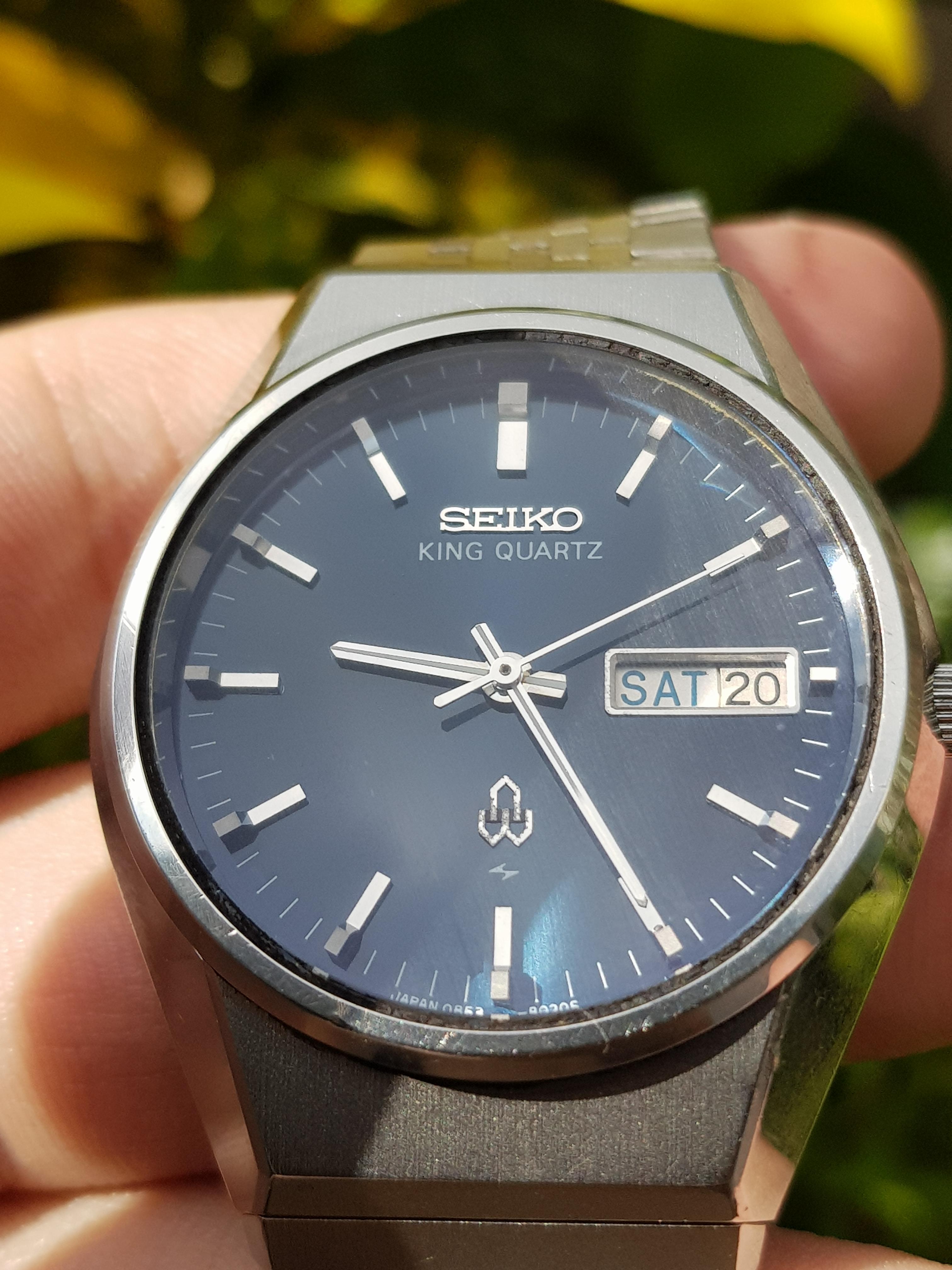 WTS] Seiko King Quartz 0853-8040 Blue Sunburst dial | WatchCharts