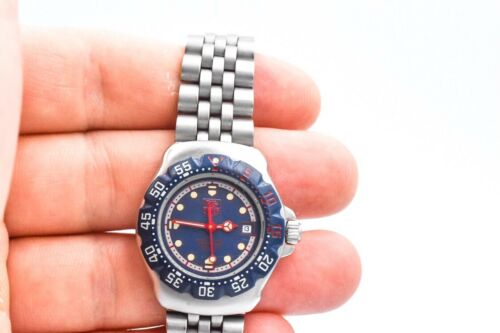 Tag Heuer WA1410 Formula 1 Watch Womens Blue Red SS Professional