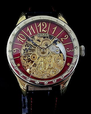 Rolex Lever Skeleton Wristwatch, Hand Engraving, Exhibition Back |  WatchCharts