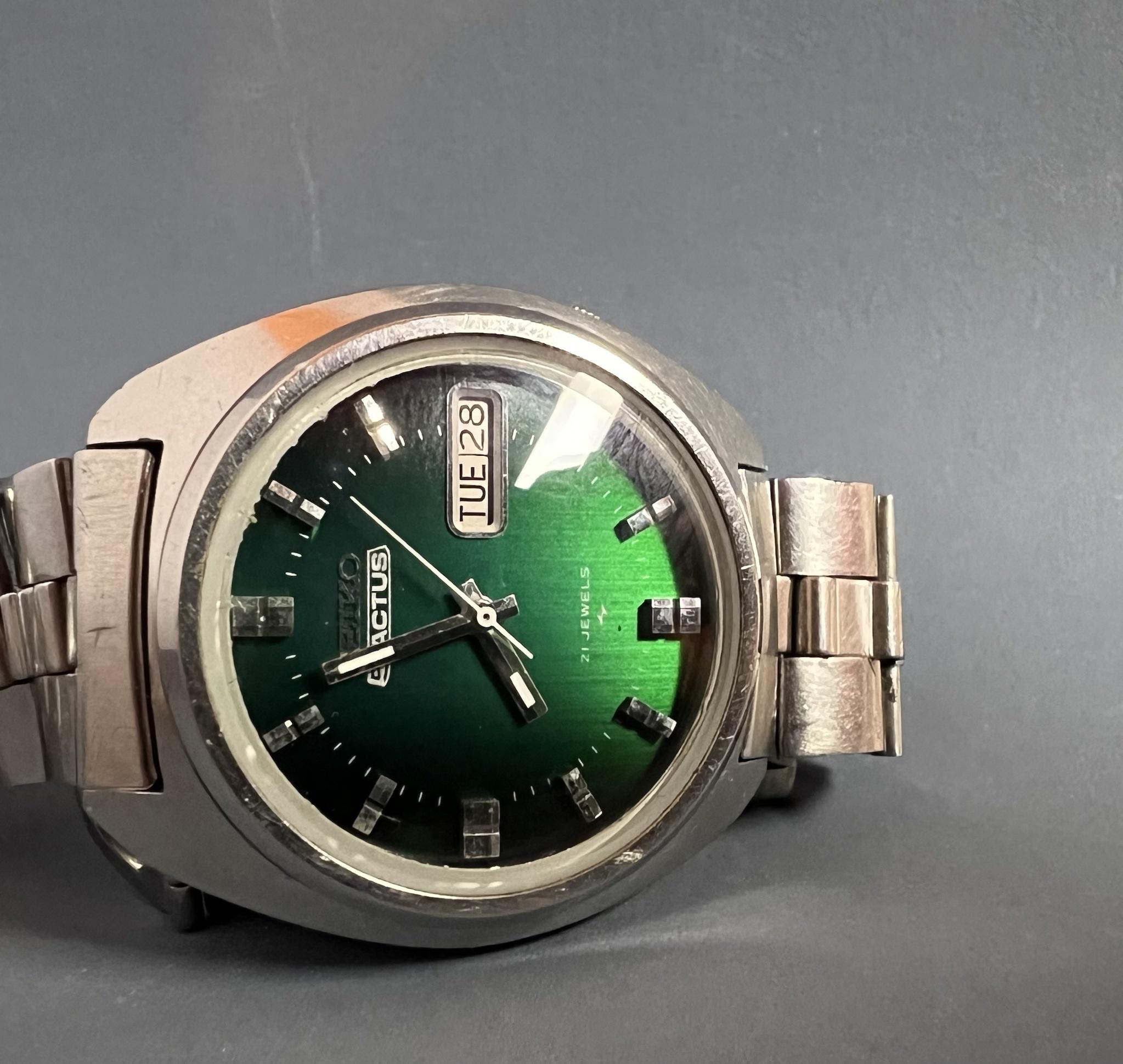 WTS] SEIKO 5 Actus 7019-7350 Auto Green Dial – ALL ORIGINAL, SERVICED ~  $140 | WatchCharts Marketplace