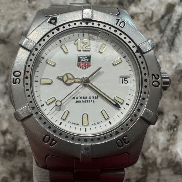 TAG Heuer 2000 White Men's Watch - WK1111 | WatchCharts Marketplace