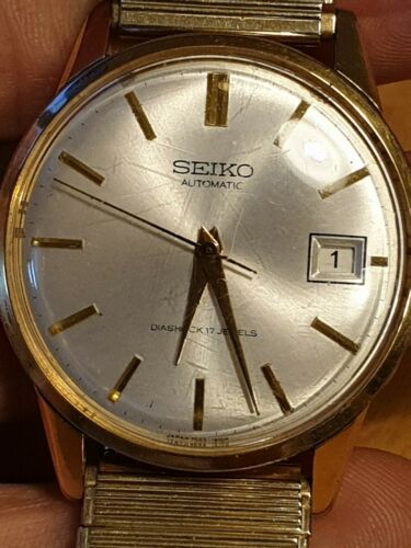 Seiko 1965 Diashock 17 Jewel Automatic Gents Watch. 7625 1990 calb