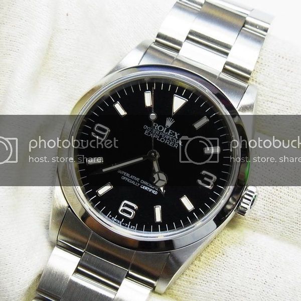 FS Rolex 14270 Explorer I Tritium Hour Markers Automatic Watch 