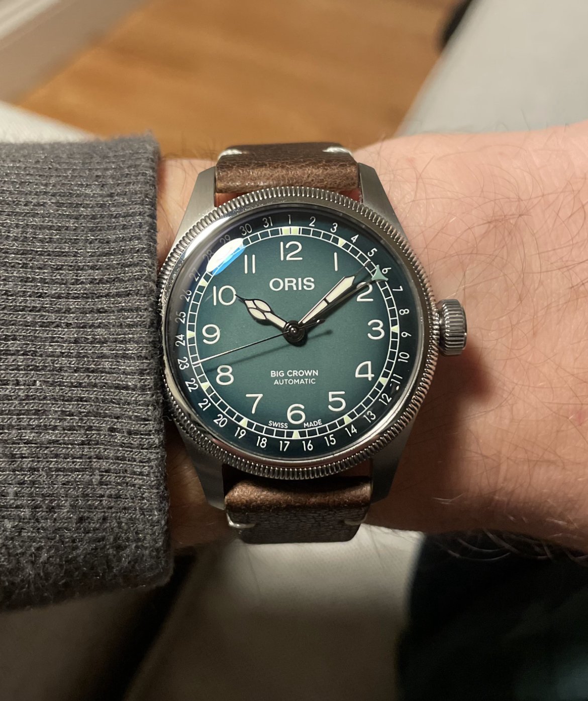 1 200 USD Oris X Cervo Volante BCPD 38mm Green Dial