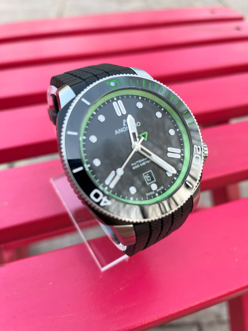 Anonimo Nautilo Automatic w Ceramic Bezel and Green Accents 650