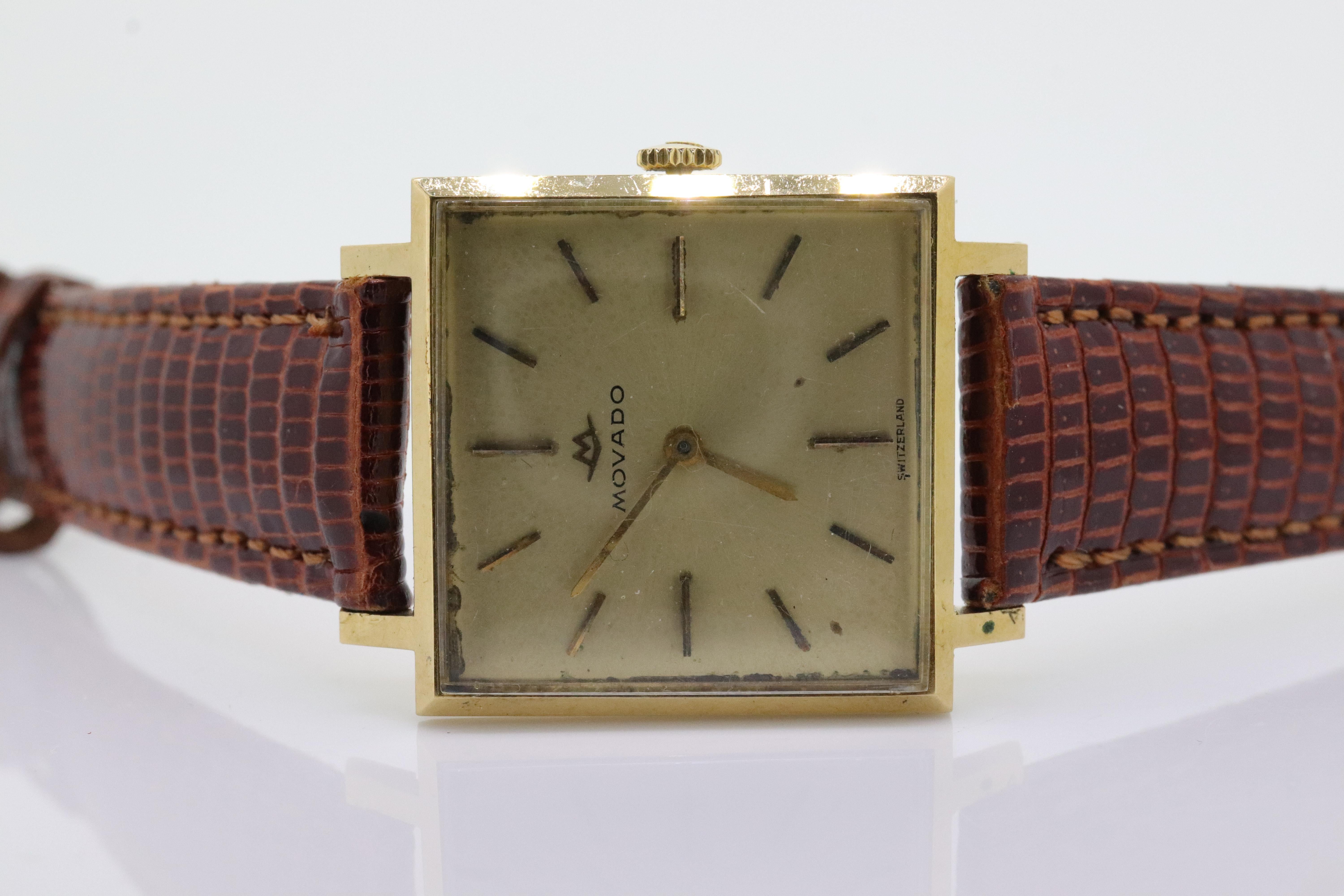 Movado discount square face