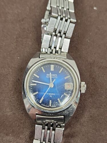VINTAGE SEIKO 2205-0050 AUTOMATIC 17J DATE LADIES WATCH UNTESTED
