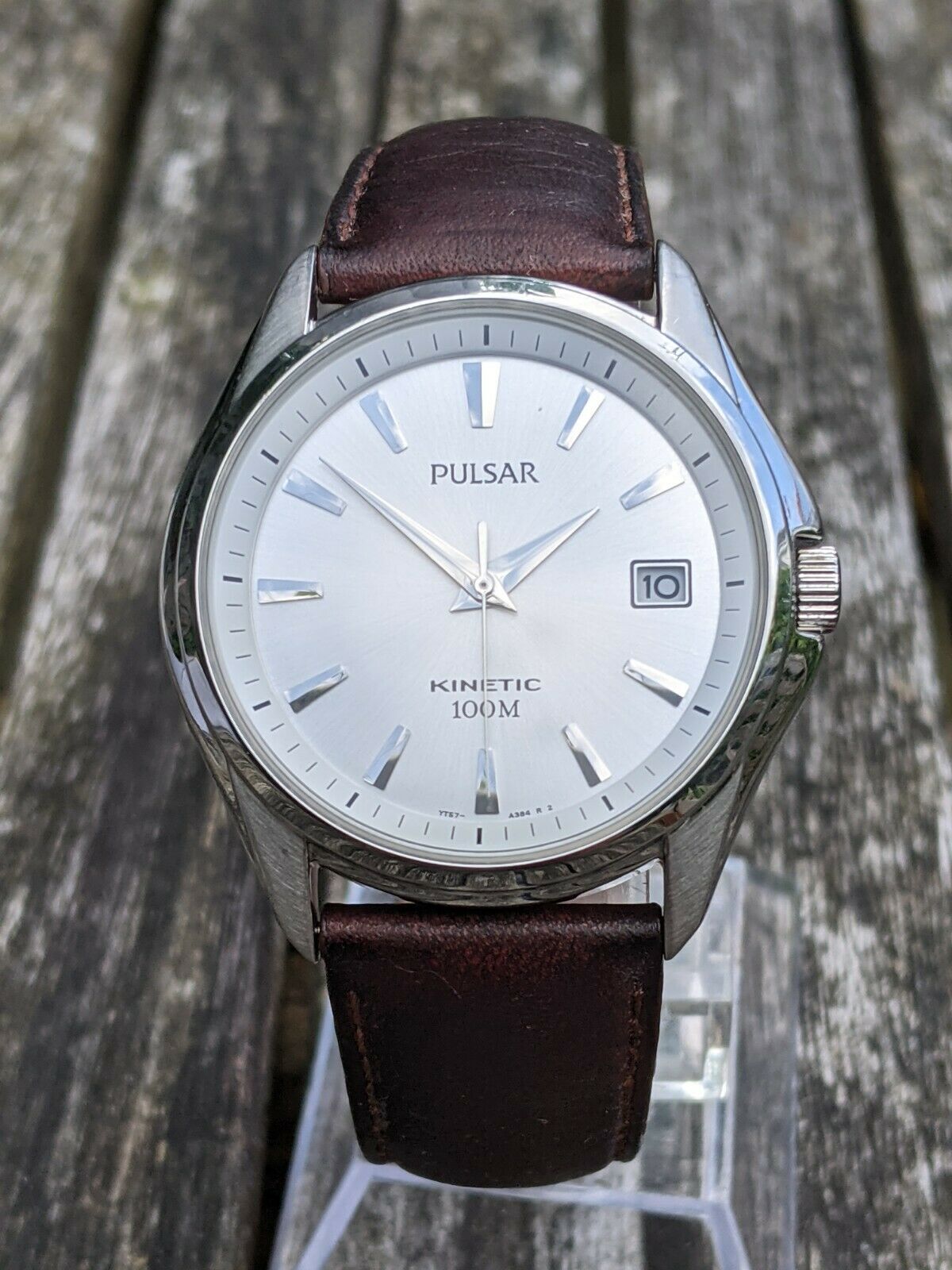 Pulsar YT57-X034 Kinetic Silver Dial NEW CAPACITOR & GLASS 