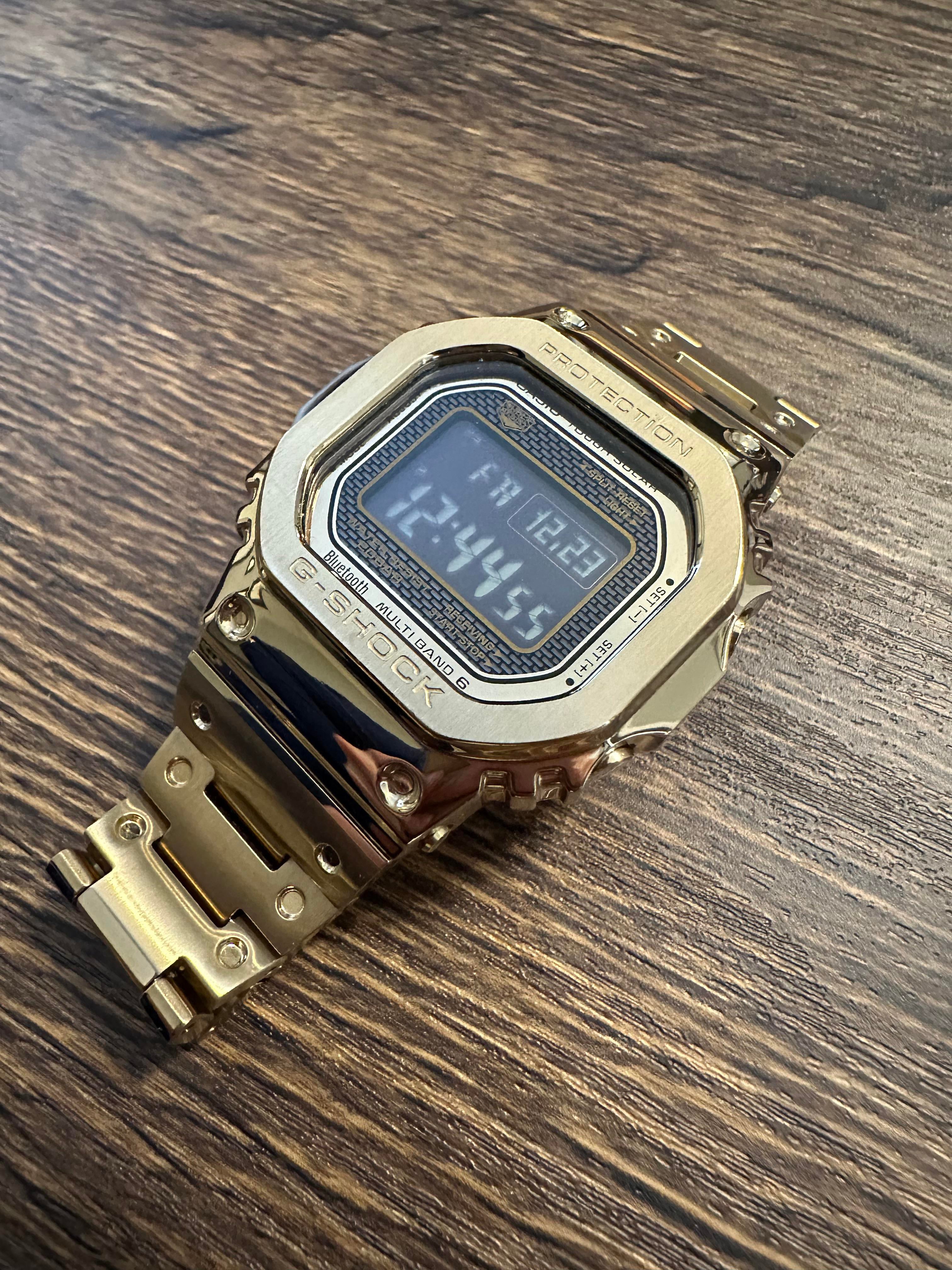 WTS] Casio G-Shock GMW-B5000GD-9JF Gold Metal Square Blingmaster