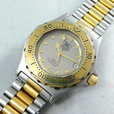 TAG HEUER 934.213 DATE GOLD SILVER BOY'S VINTAGE WATCH SWISS MADE