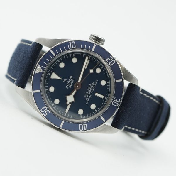 Tudor Black Bay 58 79030B 39mm Blue Dial on Strap | WatchCharts Marketplace