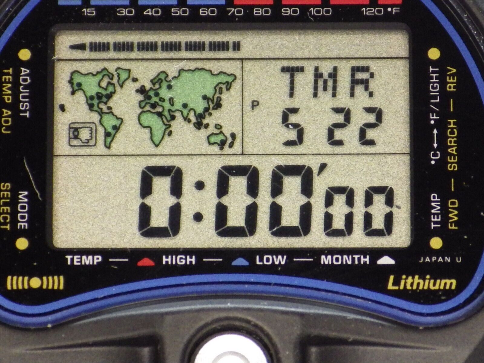 希少 CASIO カシオ TS-100 ワールドタイム THERMO METER 希少 CASIO