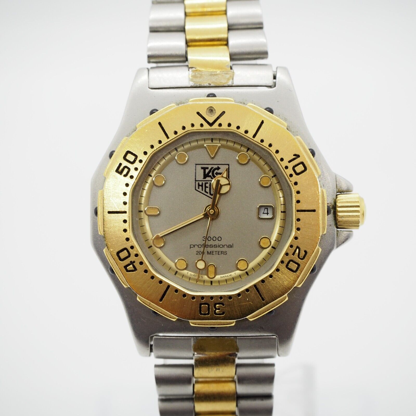 り*う様 TAG Heuer 3000 シルバー/ゴールド ダイバーズウォッチ TAG HEUER ENTHUSIAST: OWNED: TAG Heuer 3000 Series Quartz
