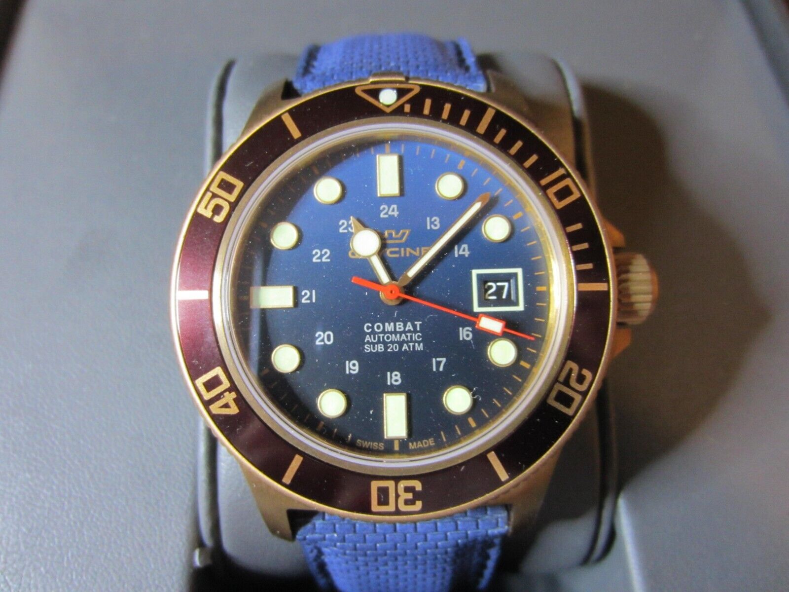 Glycine combat sub 42 on sale bronze