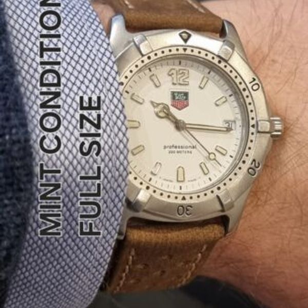 TAG HEUER 2000 Mens watch MINT CONDITION New Battery And Strap Wk1111 ...