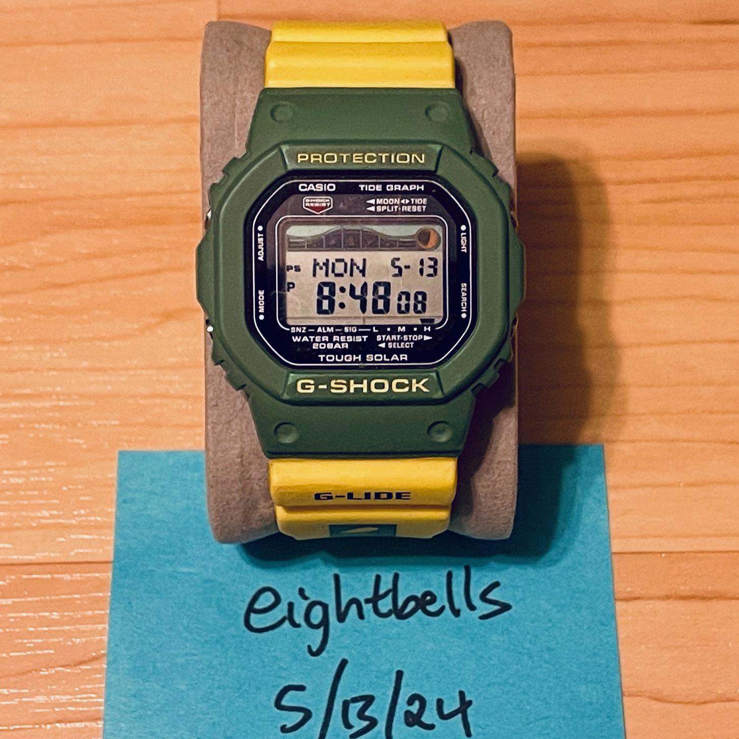 WTS] Casio G-Shock GRX-5600SRF-3 Surfrider Foundation G-LIDE Tough Solar  Tide & Moon Graph Square Digital Watch 5600 | WatchCharts Marketplace