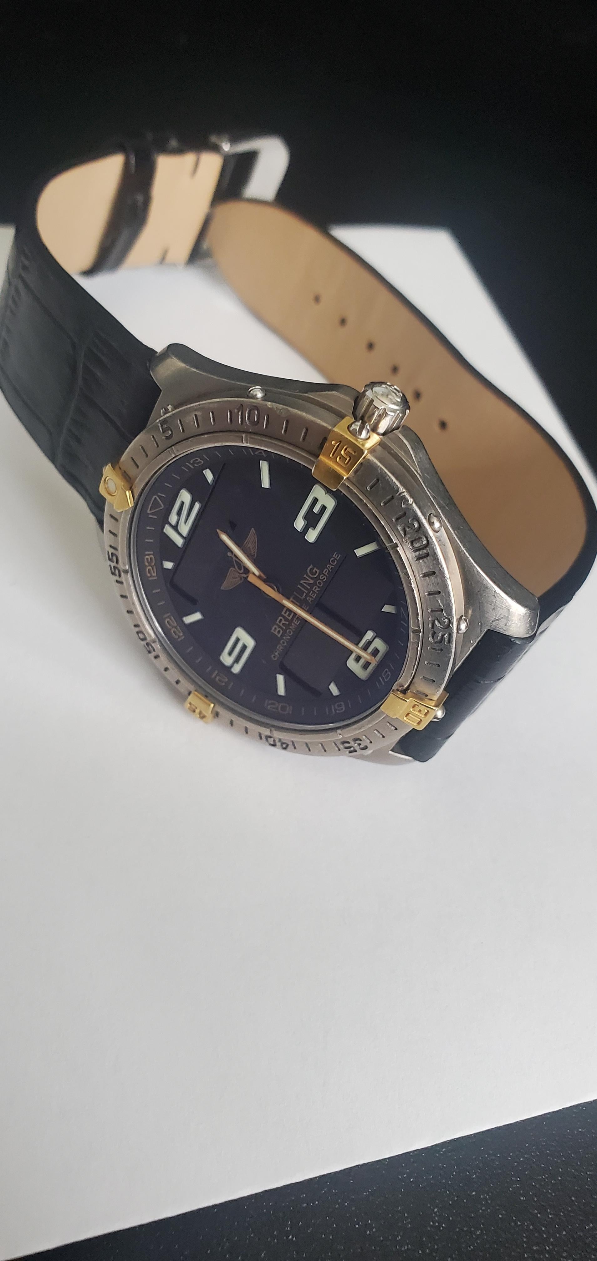 Breitling titan shop gold sav