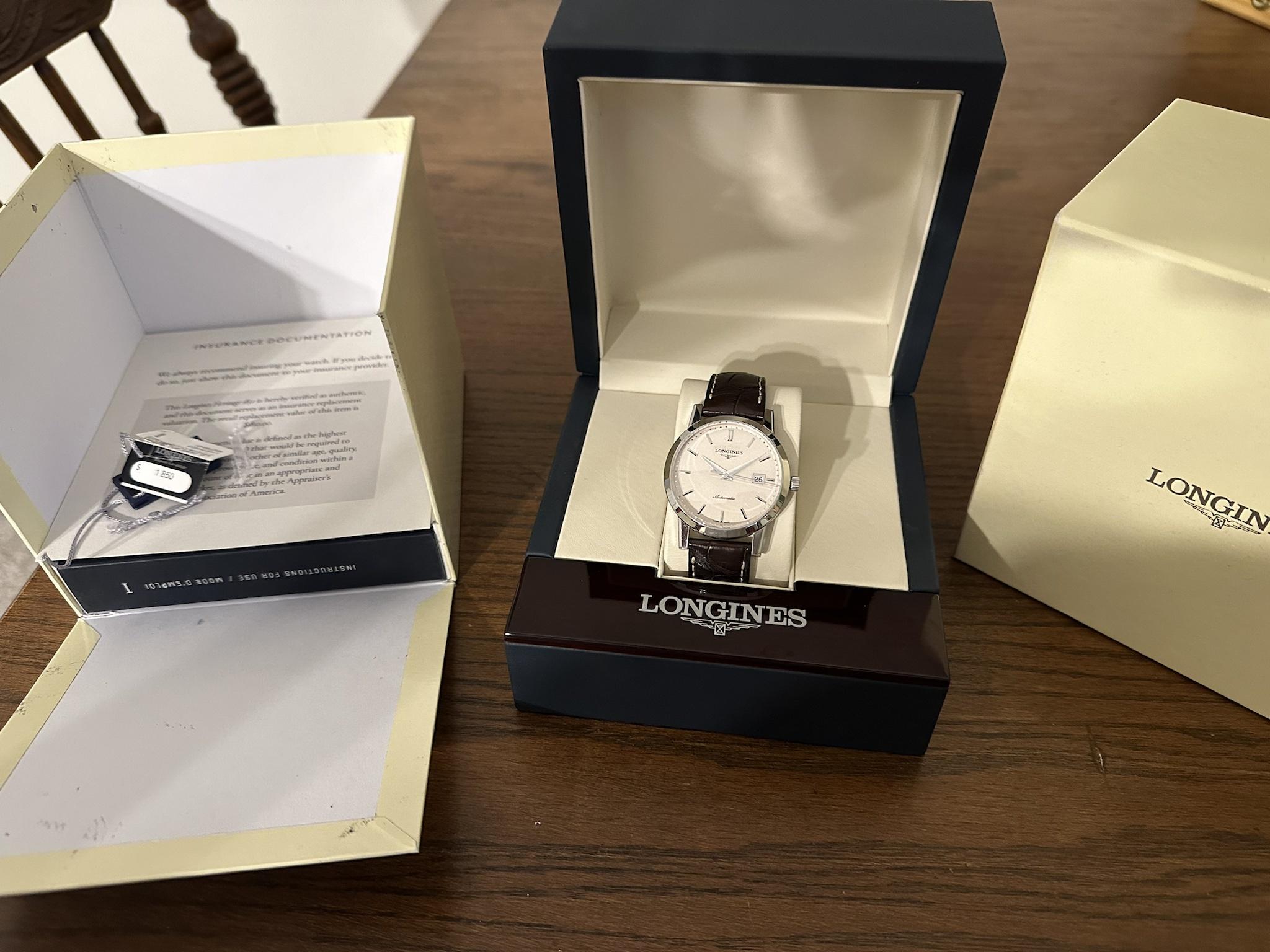 WTS Longines L48254922 925 shipped WatchCharts Marketplace