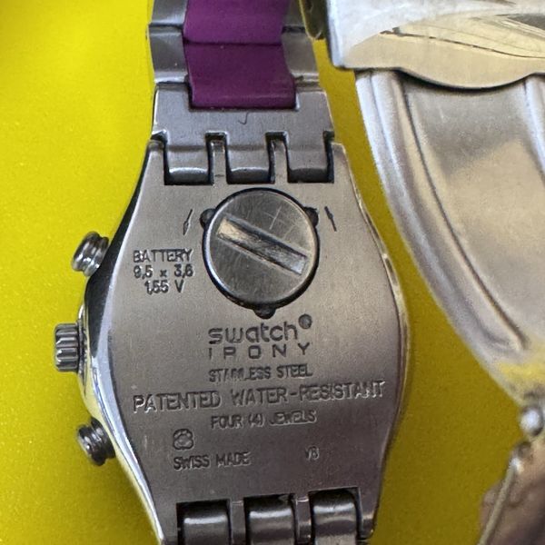 Swatch Irony Swiss Made Quartz Chronograph Date Raspberry Womens Watch ...