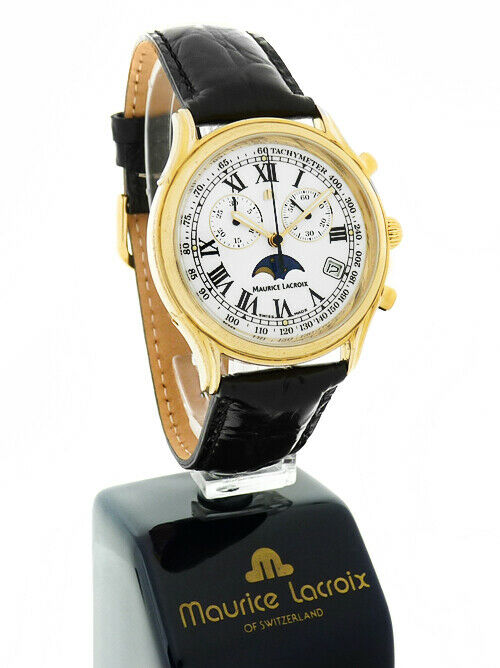 MAURICE LACROIX CHRONOGRAPH 18K 750er GOLD PLATED