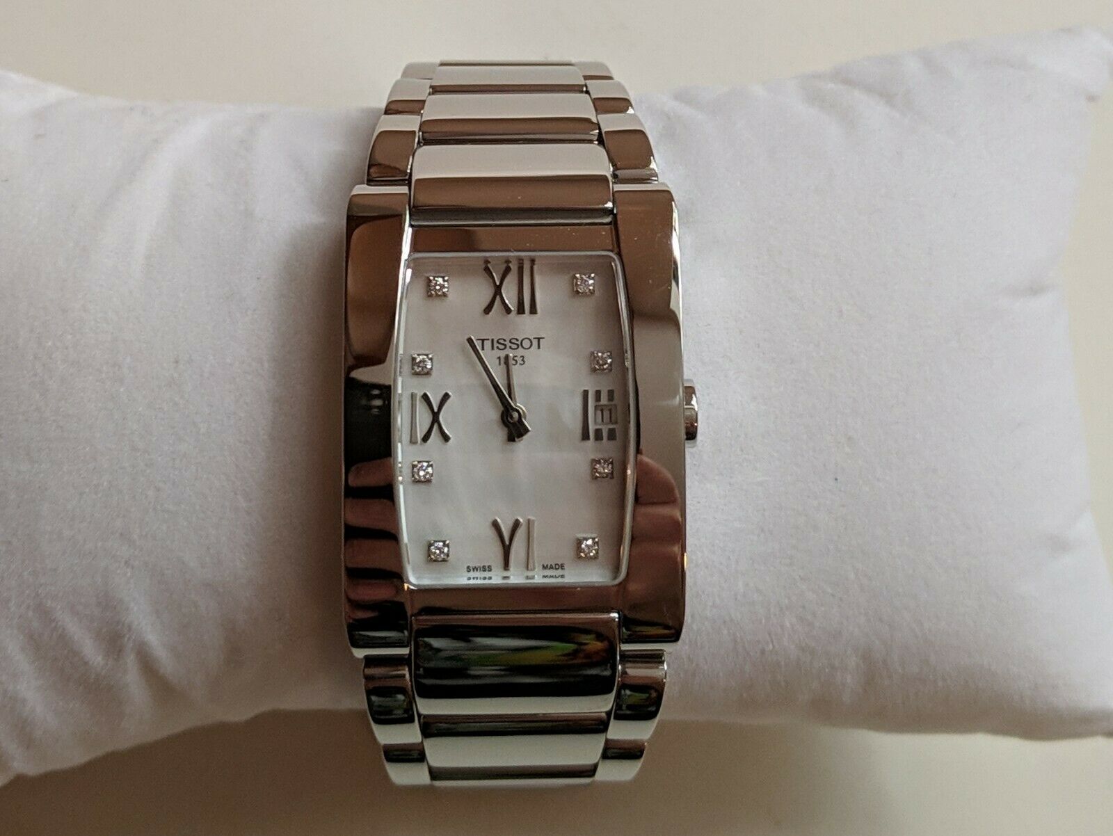 New Tissot Mother of Pearl Dial Stainless Steel Ladies Watch