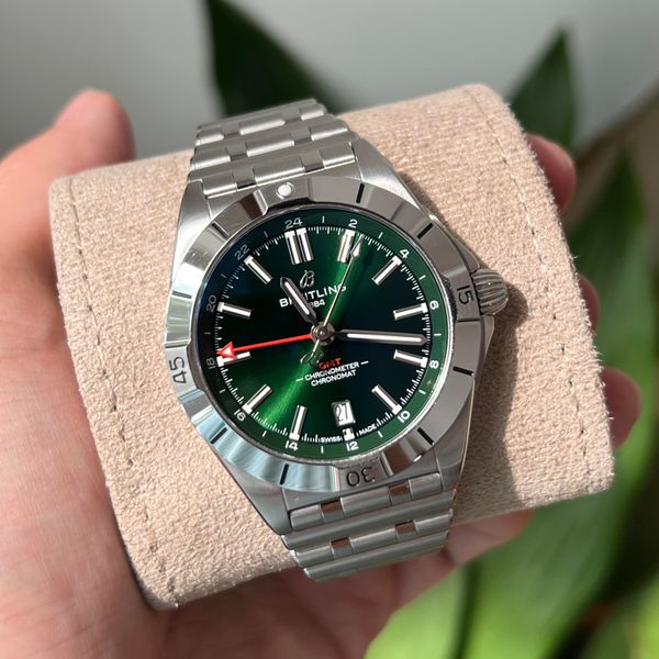 Chronomat Automatic GMT 40 Stainless steel - Green A32398101L1A1