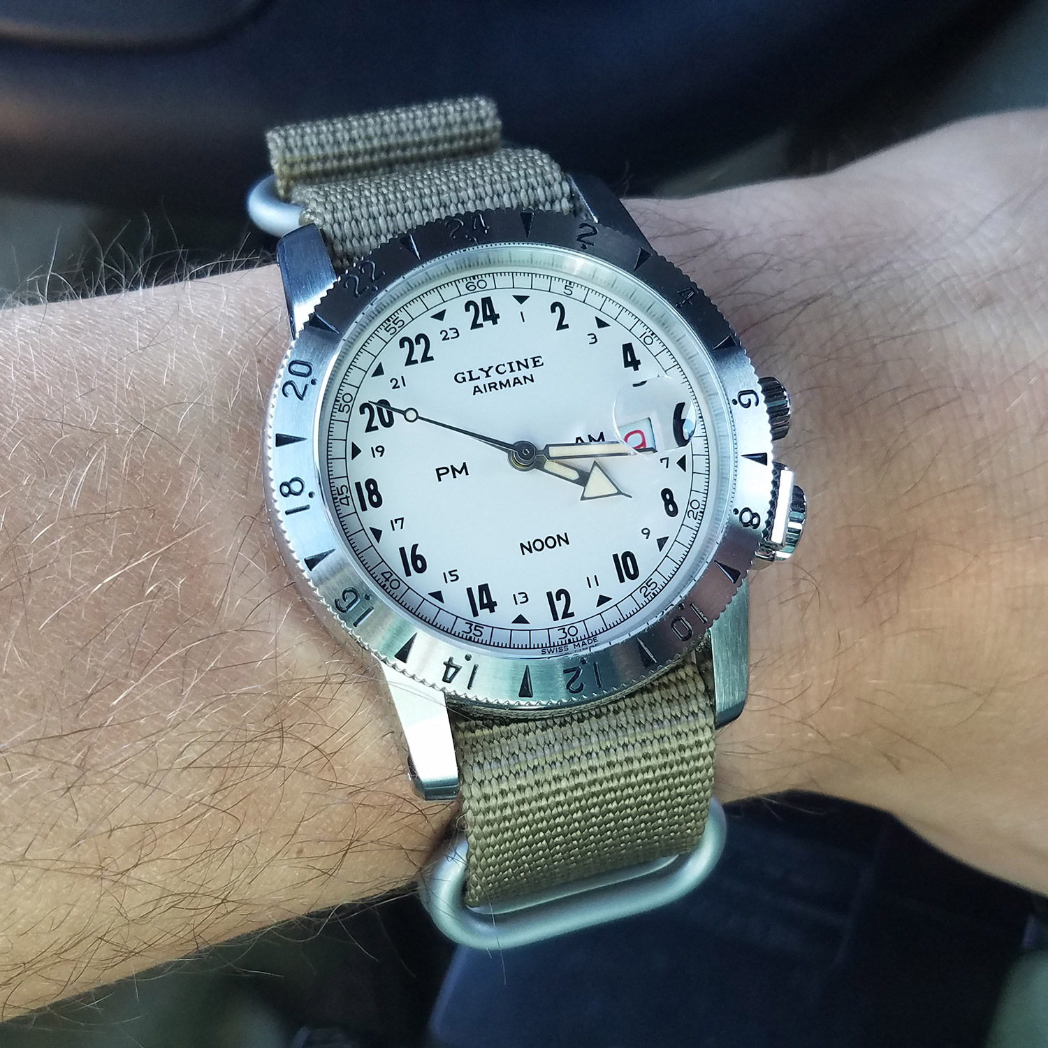 Glycine airman 1953 vintage limited edition best sale