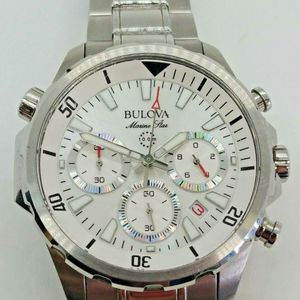 bulova marine star white face