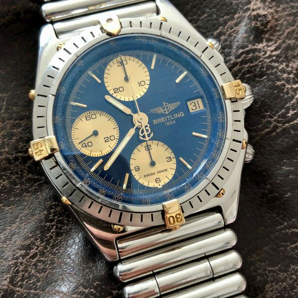 Breitling Chronomat 81.950 Blue Dial on Rouleaux Bracelet 40.5mm Clean