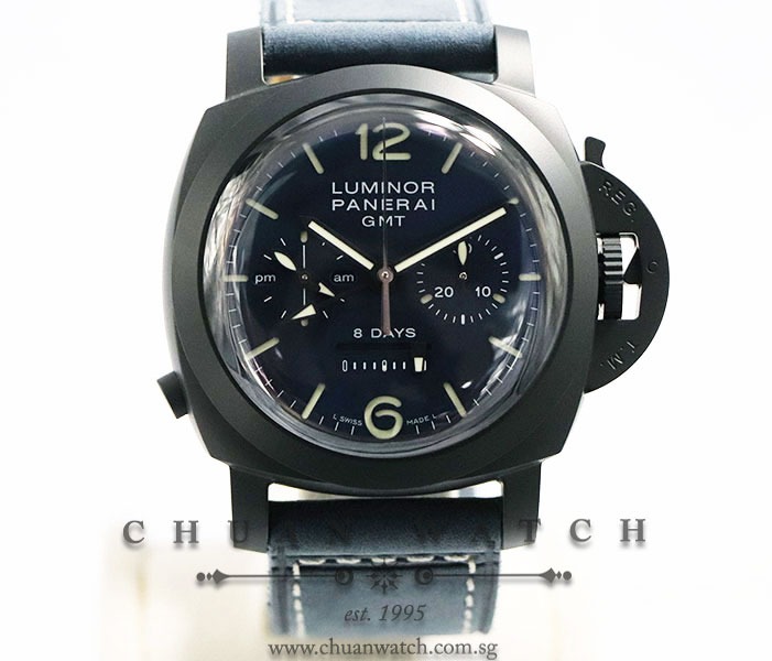 Pre Owned Panerai Luminor 1950 8 Days Chrono Monopulsante GMT