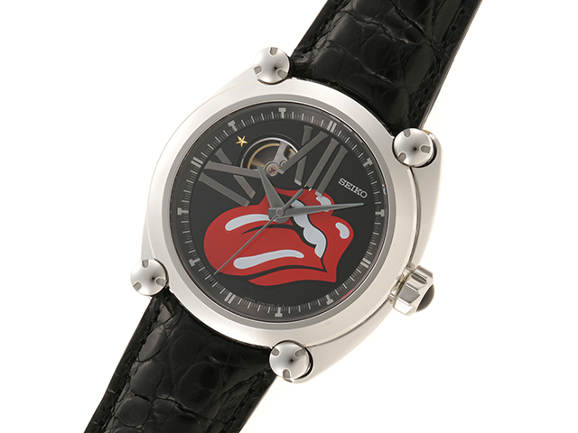 SEIKO Seiko Galante The Rolling Stones Limited Model SBLL017 8L38 00F0  Black Dial Stainless Steel/Leather Automatic Winding Men's Watch  2141300341733 [430] [Used] [Daikokuya] | WatchCharts Marketplace