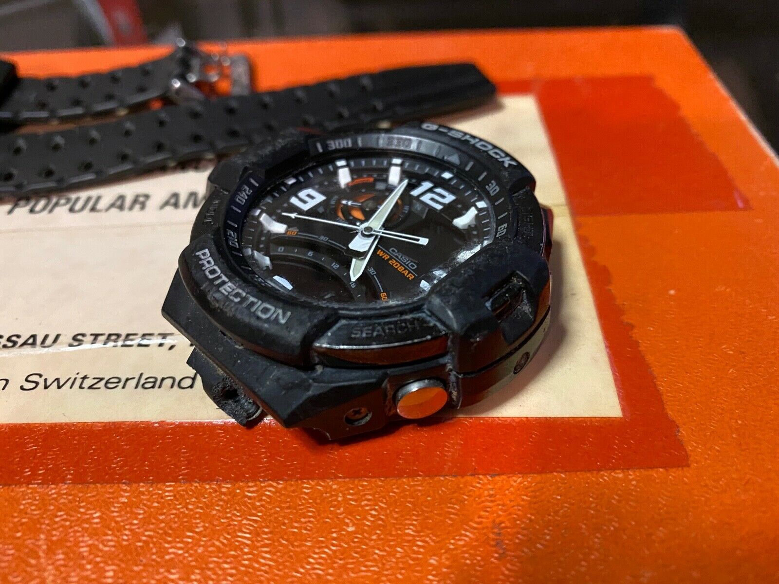 CASIO G-Shock GA-1000 Wrist Watch 5302 Parts or Repair 
