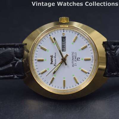 Hmt Kanchan De LuAutomatic 21 Jewels 36mm Dia Golden Dial Rare Men's Wrist  Watch | eBay