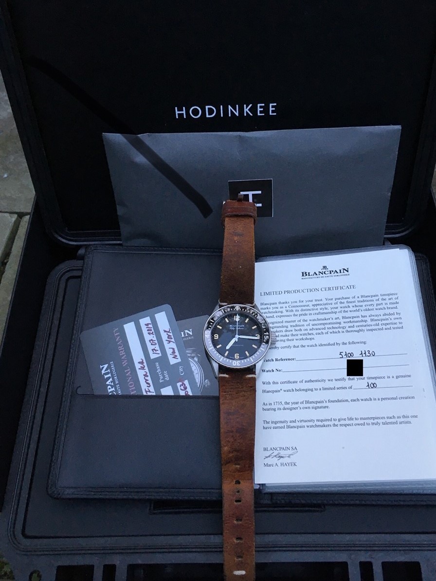 hodinkee blancpain fifty fathoms