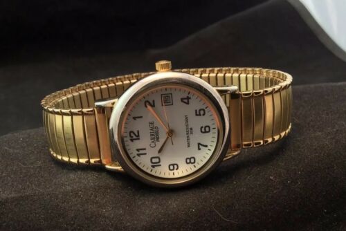 Timex Carriage Indiglo WR 30M Wrist Watch Gold Tone Flex Band Good Battery Works WatchCharts