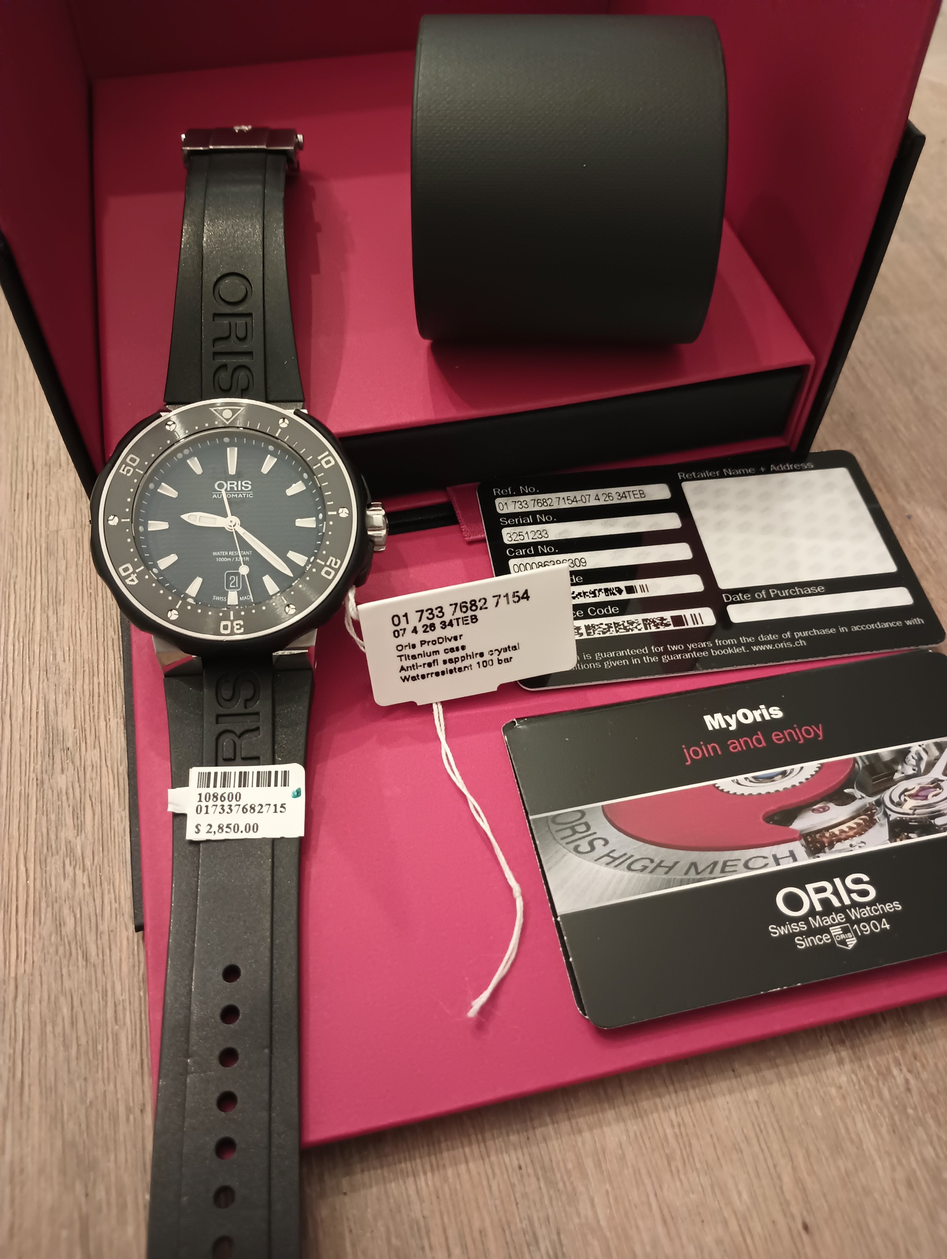 Oris 7682 best sale