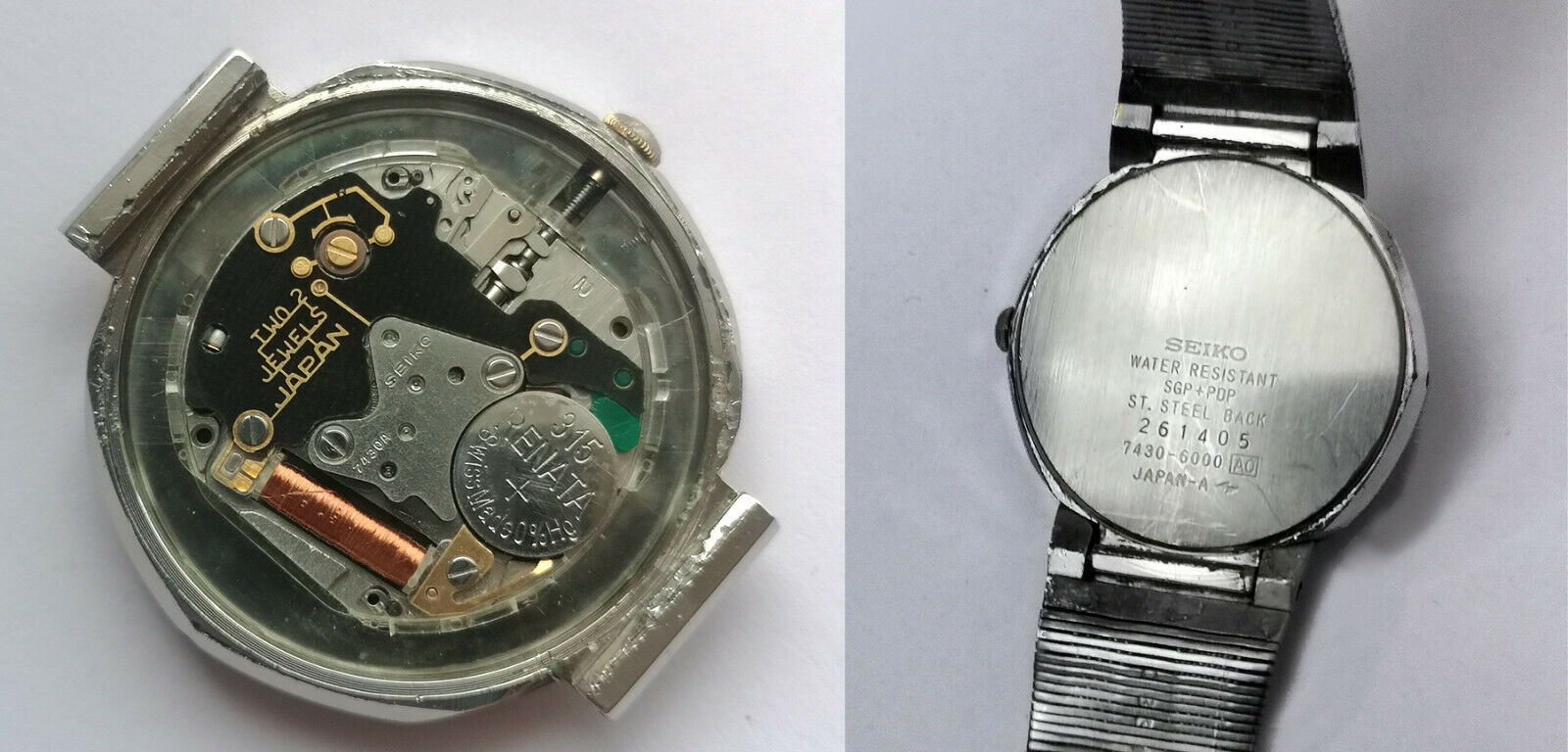 Vintage 1992 rare octagonal Seiko 7430-6000 quartz watch