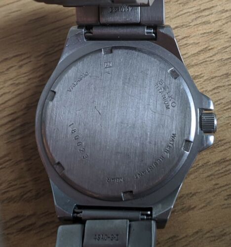 Men's SEIKO TITANIUM Watch - 100 M - V732-0P30 | WatchCharts